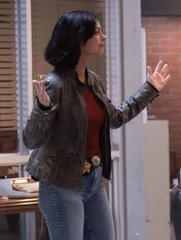 Sheriff Country Morena Baccarin Leather Jacket