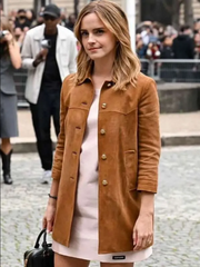 Spring Summer 2026 PWF Emma Watson Leather Coat