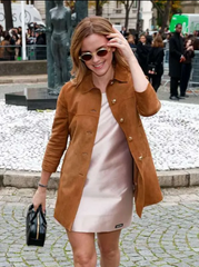Spring Summer 2026 PWF Emma Watson Leather Coat