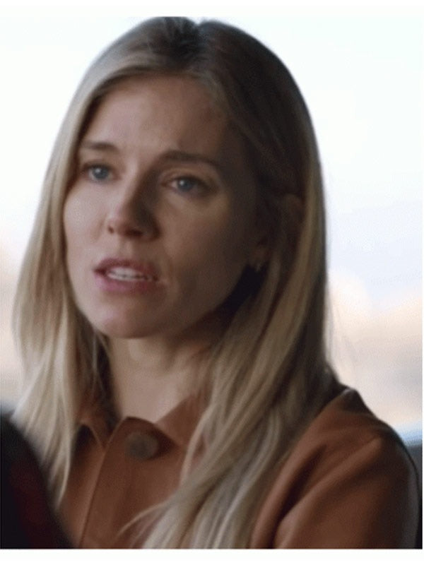 Anatomy of a Scandal Sienna Miller Brown Leather Jacket