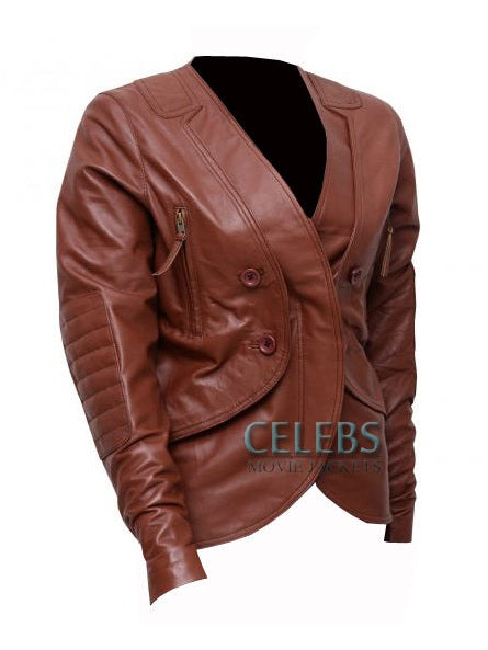 Stana Katic Castle Kate Beckett Stylish Design Coat