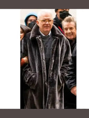 Steve Martin Only Murders In the Building Black Long Fur Coat