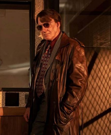 Steve Martin Only Murders in the Building Leather Brown Coat