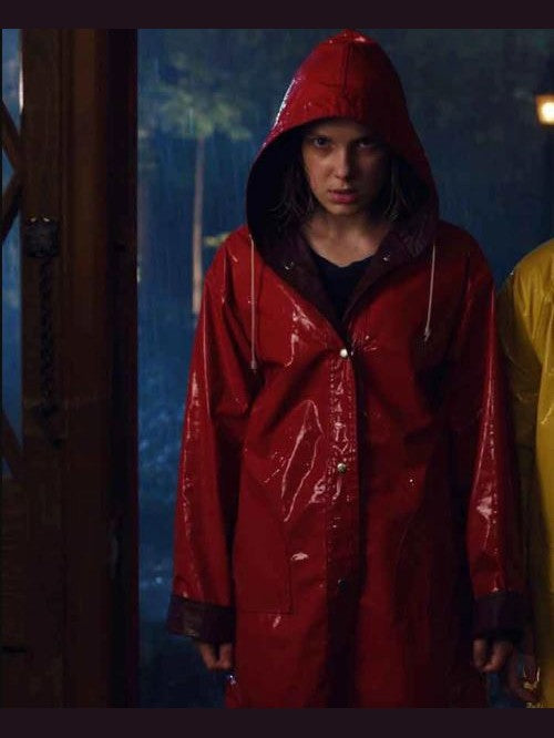 Stranger Things Season 04 Eleven Red Hooded Coat