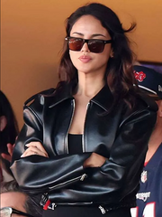 Super Bowl Eiza Gonzalez Leather Jacket