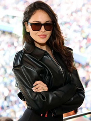Super Bowl Eiza Gonzalez Leather Jacket