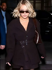 Sydney Sweeney Brown Coat