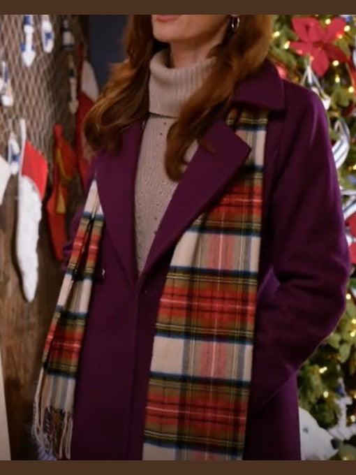 Nantucket Noel Sarah Power Purple Coat