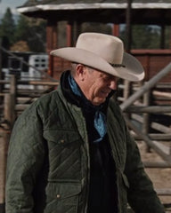 Yellowstone John Dutton Green Quilted Jacket