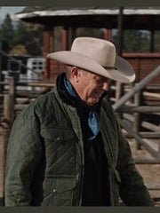 Yellowstone John Dutton Green Quilted Jacket