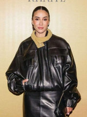 NYFW 2026 Tamara Kalinic Black Leather Jacket