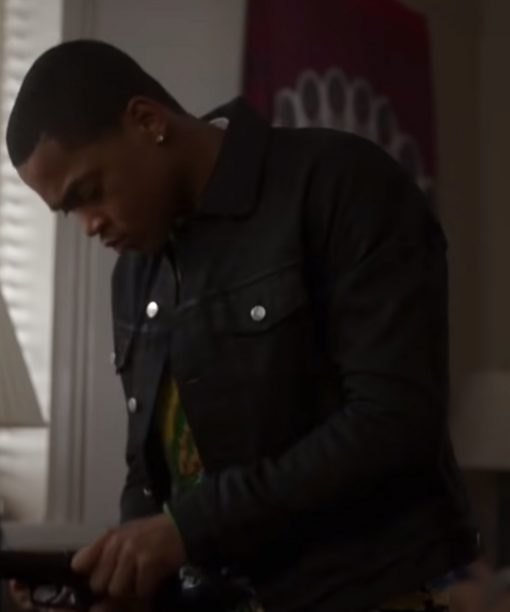 Power Book II Ghost S02 Tariq St Patrick Black Cotton Jacket