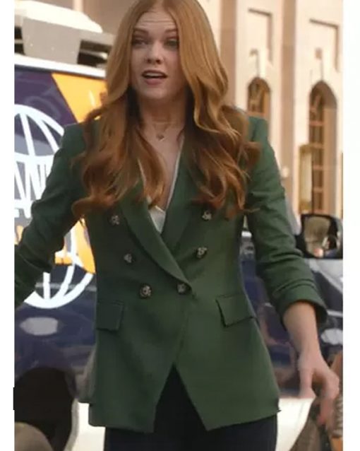 9-1-1 Season 5 Taylor Kelly Green Double Breasted Blazer