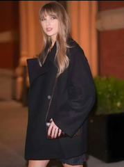 NYC Taylor Swift Black Winter Coat