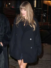 NYC Taylor Swift Black Winter Coat