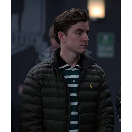 Ted Lasso Colin Hughes Black Parachute Jacket