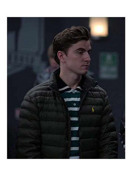 Ted Lasso Colin Hughes Black Parachute Jacket