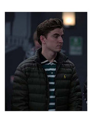 Ted Lasso Colin Hughes Black Parachute Jacket