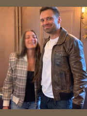 Sebastian Stan The 355 Leather Jacket