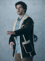The Boys S05 Hughie Campbell Shearling Leather Jacket