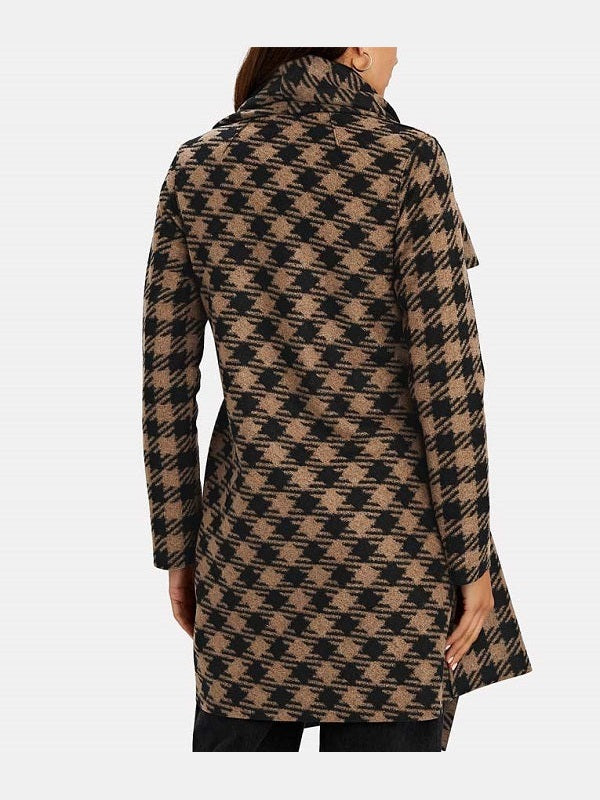 The Equalizer 2021 Melody Chu Houndstooth Coat