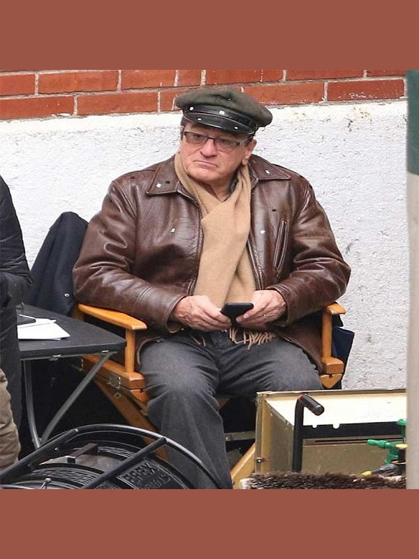 The Irishman Frank Sheeran Brown Leather Jacket