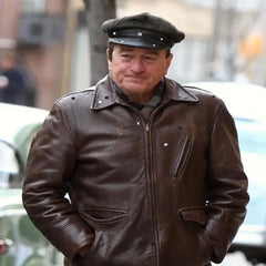 The Irishman Frank Sheeran Brown Leather Jacket