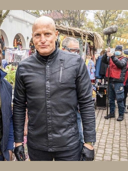 The Man from Toronto Woody Harrelson Leather Jacket