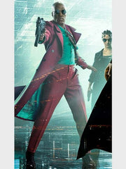 The Matrix Resurrections Morpheus Pink Coat