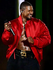 Usher The R&B Tour Red Bomber Jacket