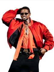 Usher The R&B Tour Red Bomber Jacket
