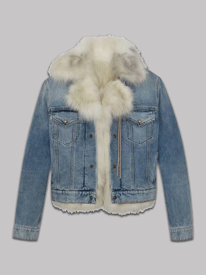 The Real Housewives of Salt Lake City Fur Denim Jacket