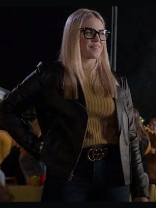 The Sex Lives of College Girls Black Leather Jacket