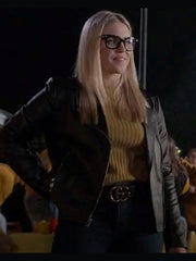 The Sex Lives of College Girls Black Leather Jacket