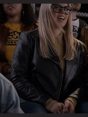 The Sex Lives of College Girls Black Leather Jacket