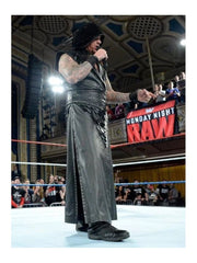 The Undertaker Wwe Raw Black Leather Vest Coat
