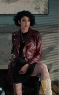 The Imperfects Tilda Webber Maroon Leather Jacket
