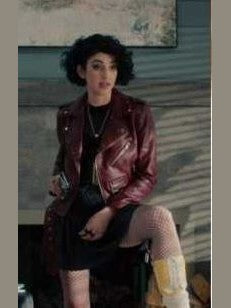 The Imperfects Tilda Webber Maroon Leather Jacket