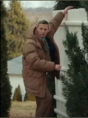 Friendship Tim Robinson Beige Puffer Jacket