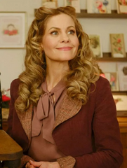 Timeless Tidings of Joy Candace Cameron Bure Purple Coat