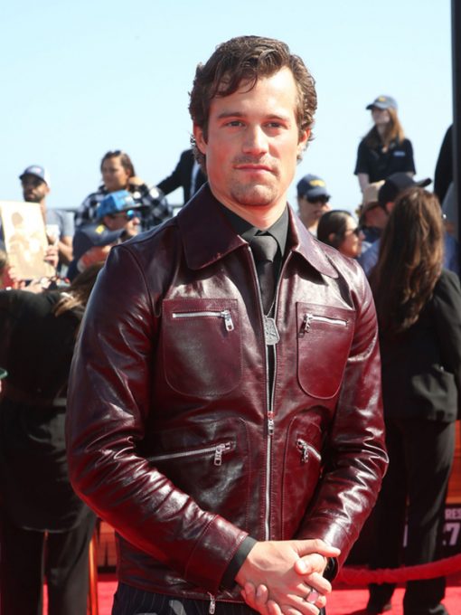 Top Gun Maverick 2022 Brigham Lennox Leather Jacket