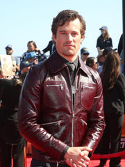 Top Gun Maverick 2022 Brigham Lennox Leather Jacket