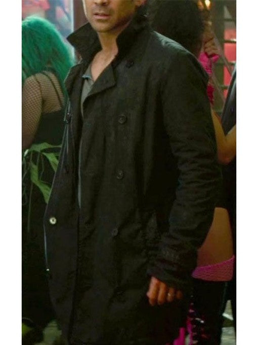 Total Recall Douglas Quaid Leather Coat