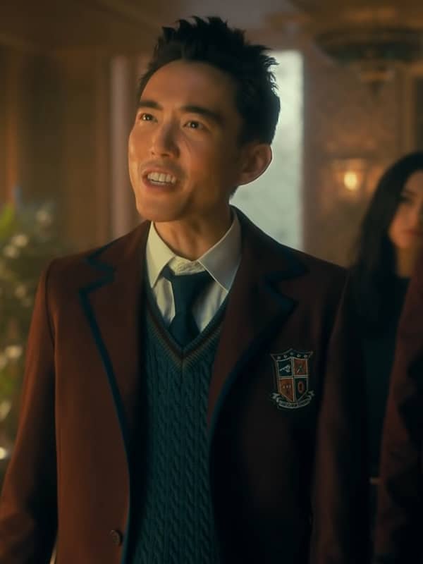 The Umbrella Academy S03 Ben Hargreeves Brown Blazer