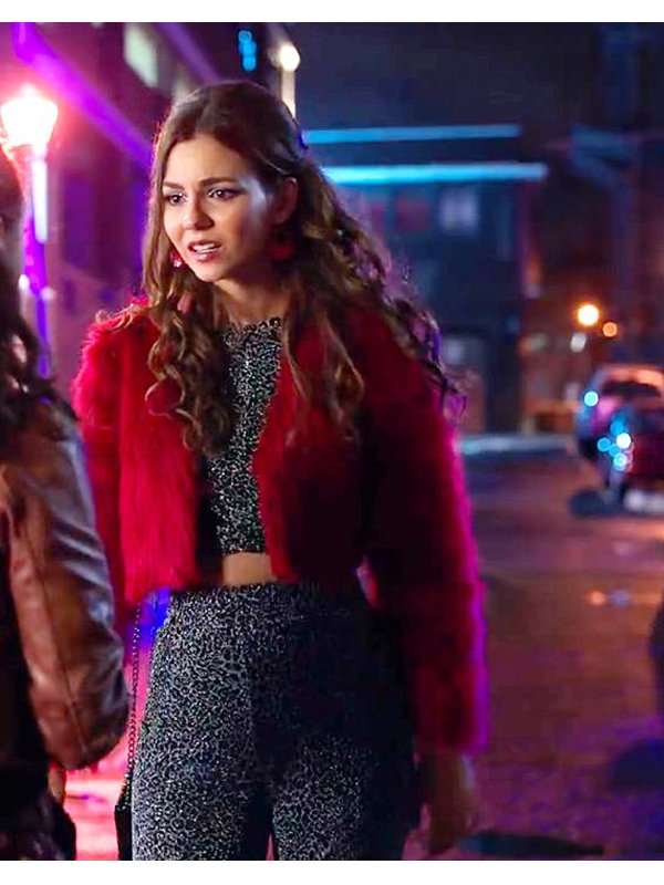 Afterlife of the Party Victoria Justice Red Jacket
