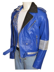 WWE Brian Kendrick Blue Leather Jacket