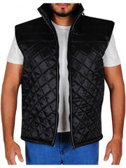WWE John Cena Black Quilted Vest