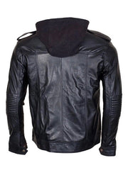 WWE Superstar AJ Style Hooded Leather Jacket