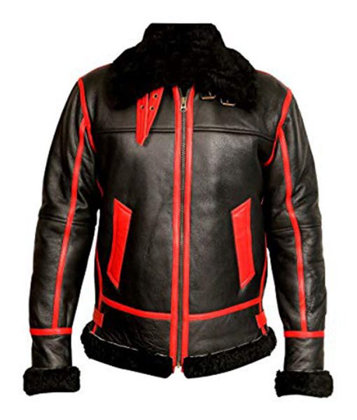 WWII B3 Pilot Sheepskin Leather Jacket