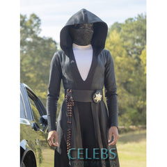 Watchmen Regina King Leather Hooded Coat